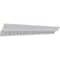 Ekena Millwork 4 1/2"H x 4 1/2"P x 6 3/8"F x 94 1/2"L, (1 3/8" Repeat) Dentil Crown Moulding MLD04X04X06DE - alternate 2